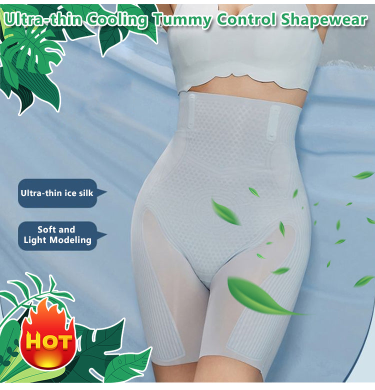 Ultra-thin Cooling Tummy Control Shapewear – blauue