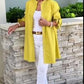 💕 Classy & Comfortable🌸Solid Color Long Cotton Shirt Jackets FOR Women