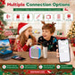 ⏳LAST DAY SALE ONLY ￡10.99!!✨🎵Mini Kids Karaoke Machine with Wireless Mics, Portable Bluetooth Speaker & RGB Dancing Lights, Fun Home Party Toy for Children🎤