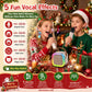 ⏳LAST DAY SALE ONLY ￡10.99!!✨🎵Mini Kids Karaoke Machine with Wireless Mics, Portable Bluetooth Speaker & RGB Dancing Lights, Fun Home Party Toy for Children🎤