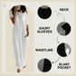 🔥Last Day 50% Discount💃Women's Summer Casual Loose Solid Color Short-Sleeve Long Dress