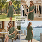 🌺Summer Hot Sale 50% OFF💐🥳Women's V-Neck Tunic Dress – Relaxed Fit, Pockets & Breathable