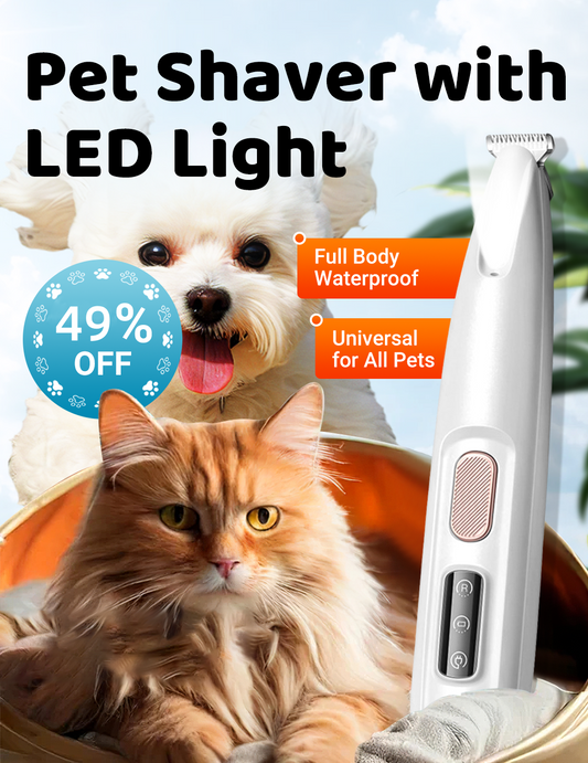 🎁Hot Sale 49% OFF⏳Pet Hair Trimmer With Led Light