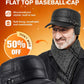 🔥Black Friday Sales - 49% OFF🔥PU Leather Flat Top Warm Baseball Cap