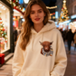 🐮 Hot Sale 50% OFF!!🎁Cute Highland Cow Print Fleece Lined Hooded Sweatshirt 🧥 Warm Cozy Winter Hoodie