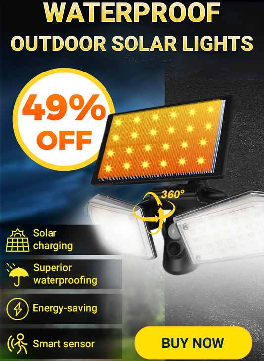 🎁Hot Sale 49% OFF⏳Waterproof Outdoor Solar Lights with Motion Sensor