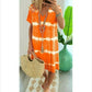 🌺Summer Hot Sale 60% OFF💐Tie-dye Striped Short-sleeved Loose T-shirt Dress