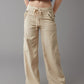 🔥Linen-Blend Wide-Leg Cargo Pants