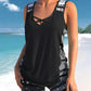 ⏰LAST DAY 60% OFF👙🌊Women's Tummy Control Tankini Set with Built-In Bra – Flattering Boho Swimwear with Shorts🔥