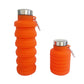 Foldable Silicone Sports Bottle with Hiking Buckle