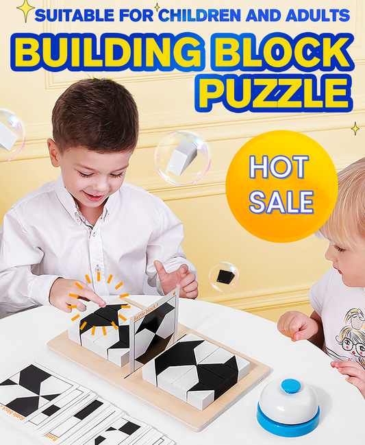 🎁New Year's Promotion✨Creative Black & White Block Puzzles Set for Kids