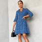 🌺Summer Hot Sale 50% OFF💜Women's Trendy Leopard Print V-Neck Loose Fit Dress
