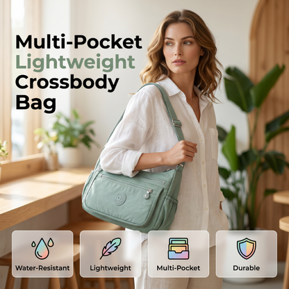 🔥Limited-Time 60% OFF 🏷️ Lightweight Multi-Pocket Water-Resistant Crossbody Bag