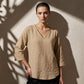 🌺Summer Hot Sale 60% OFF💐Women's Casual V-Neck Three Quarter Sleeve Blouse