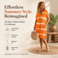 🌺Summer Hot Sale 60% OFF💐Tie-dye Striped Short-sleeved Loose T-shirt Dress