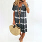 🌺Summer Hot Sale 60% OFF💐Tie-dye Striped Short-sleeved Loose T-shirt Dress