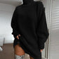🍂Autumn Hot Sale 60% OFF🔥Women's Cozy Turtleneck Knit Sweater Dress | Cozy Fall‑Winter Loose Mini Knit Dress