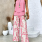 🔥Summer Hot Sale 50% OFF🌺Women’s Trendy Print 2 Piece Outfits Sleeveless Top & Pants