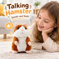 🎁Christmas Hot Sale 50% OFF🎅Talking Hamster Plush – repeats whatever you say, auto head-shaking, hilarious fun for kids & adults🐹