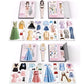 👗Magnetic Princess Dress Up Paper Doll👸