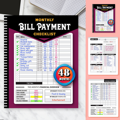 📝Bill Payment Management Book💸