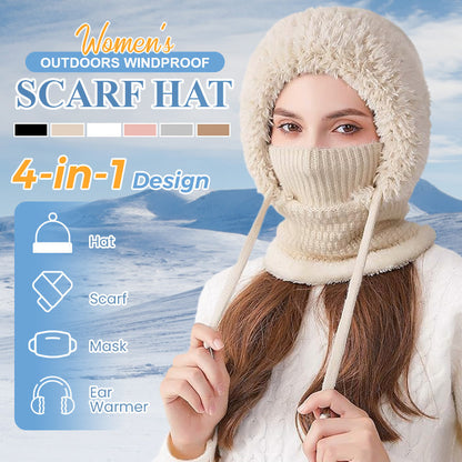 🏆Last Day-49% Off🔥Women's Outdoors Windproof Scarf Hat