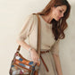 👜New Fashion PU Soft Leather Color Matching Shoulder Bag