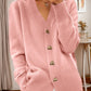 🌸Women's Casual Winter Plain Yarn Buttoned Cardigan