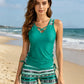 ⏰LAST DAY 60% OFF👙🌊Women's Tummy Control Tankini Set with Built-In Bra – Flattering Boho Swimwear with Shorts🔥
