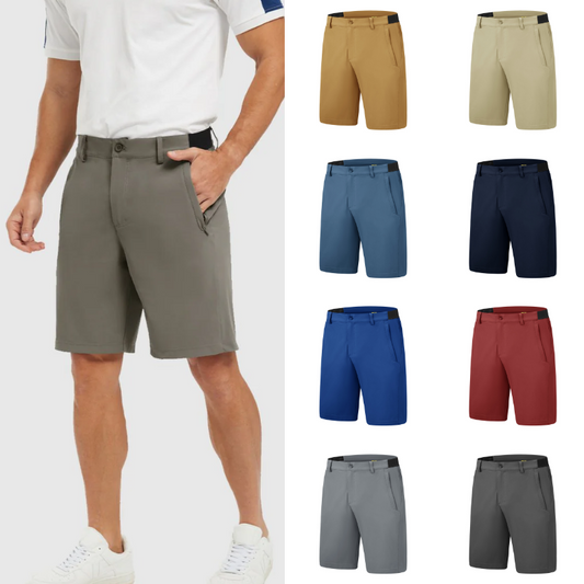 ⏳LAST DAY SALE 60% OFF !!📢Men’s Stretch Quick‑Dry Golf Shorts, Breathable Casual Work Shorts with Multi‑Pockets