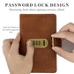 🥳LAST DAY SPECIAL PRICE ￡8.99💞A6 PU Leather Currency Collectors Album With Password Lock, 100 Transparent Pockets Banknote Binder, Durable Bank Note Collection Book for Paper Money Collecting & Gift🎁