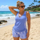⏰LAST DAY 60% OFF👙🌊Women's Tummy Control Tankini Set with Built-In Bra – Flattering Boho Swimwear with Shorts🔥