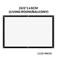 🥳2026 HOT SALE 60% OFF!✨High Definition Projection Screen - Diagonal with Matte White Surface for Crystal Clear Home Cinema Experience 🎬🌟