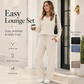 🔥Limited Time 50% OFF🔥Women’s 2‑Piece Casual Outfit Set, V‑Neck Long‑Sleeve Top & Wide‑Leg Pants Tracksuit Sweatsuit