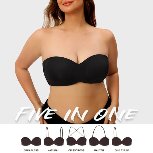 HOT SALE Plus Size Non-Slip Convertible Bandeau Bra