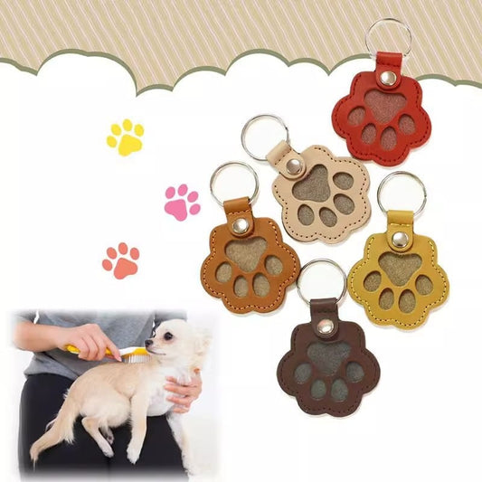💖Leather Pet Memorial Keychain  🐾 Keep Their Memory Close, Always(50% off)