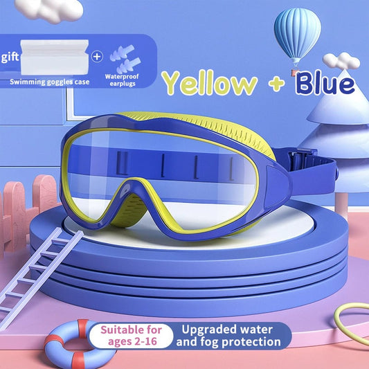 💥2025 New Arrival 50% OFF🎉HD children's large frame waterproof and anti-fog swimming goggles
