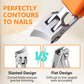 💥 Wide Jaw Opening Anti-Splash Slanted Nail Clipper