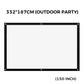 🥳2026 HOT SALE 60% OFF!✨High Definition Projection Screen - Diagonal with Matte White Surface for Crystal Clear Home Cinema Experience 🎬🌟