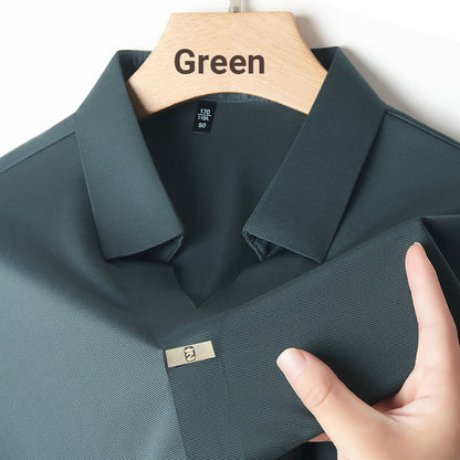 🎁Hot Sale 55% OFF⏳Men’s Casual Lapel Breathable Wrinkle-free T-shirt