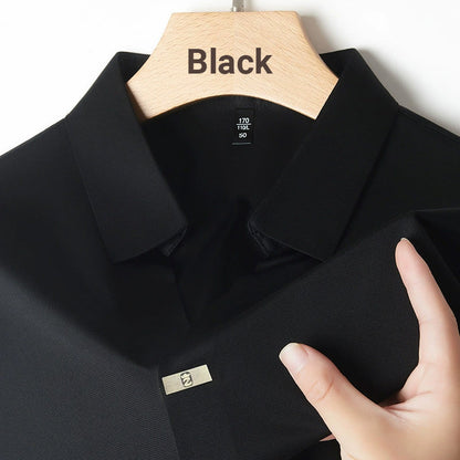 🎁Hot Sale 55% OFF⏳Men’s Casual Lapel Breathable Wrinkle-free T-shirt