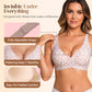 🏆 Hot Sale - 60% OFF 💕 Jelly Wireless Womens Comfortable Wireless Bras∣Push Up Bralettes∣Seamless Tshirts Bras∣Deep V