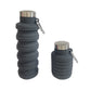 Foldable Silicone Sports Bottle with Hiking Buckle