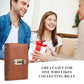 🥳LAST DAY SPECIAL PRICE ￡8.99💞A6 PU Leather Currency Collectors Album With Password Lock, 100 Transparent Pockets Banknote Binder, Durable Bank Note Collection Book for Paper Money Collecting & Gift🎁