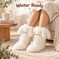 🏆LAST DAY BUY 1 GET 1 FREE💕Women's Cute Fluffy Monster Slipper Socks, Thick Fleece Lined Anti-Slip Winter Indoor Floor Socks🧦