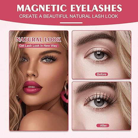💖Last Day Buy 1 Get 1 Free!!🎁Reusable Premium Magnetic Eyelashes with Applicator