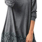 🔥HOT SALE-Autumn-Style Lace Hooded T-Shirt with Long Sleeves in Plus Size