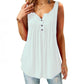 Comfy Loose Button Sleeveless Tank Top For Women