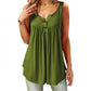 Comfy Loose Button Sleeveless Tank Top For Women