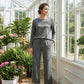 🔥LAST DAY 60% OFF✨Crew Neck Drawstring 2‑Piece Loungewear Set 👚 Soft Matching Top & Pants